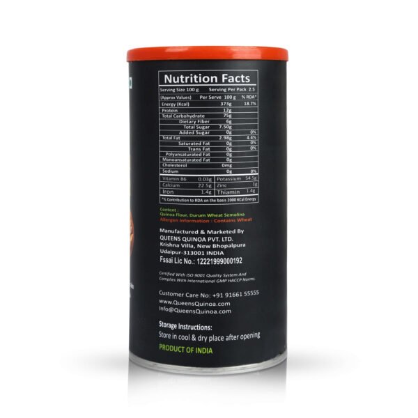 Queens Quinoa Fusilli Pasta Composite 350gm