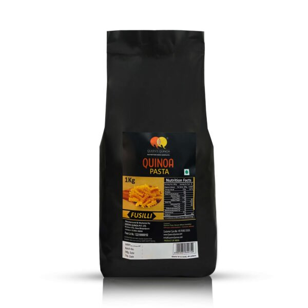 Queens Quinoa Fusilli Pasta Poly Pouch 1kg