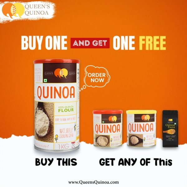 Queens Quinoa White Bold Quinoa Flour 1kg Buy 1 Get 1 Free