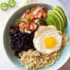 Quinoa Breakfast Bowl with Vegetables and Avocado