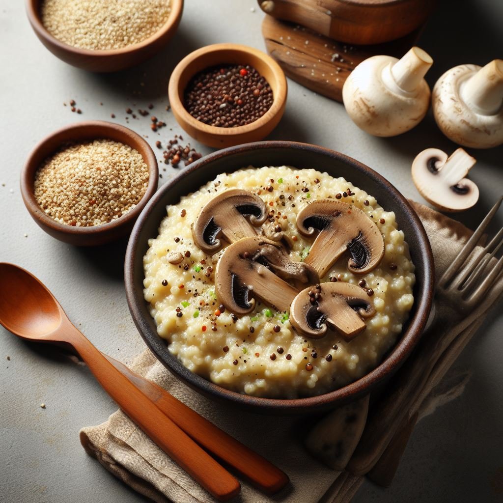 Creamy Quinoa and Mushroom Risotto
