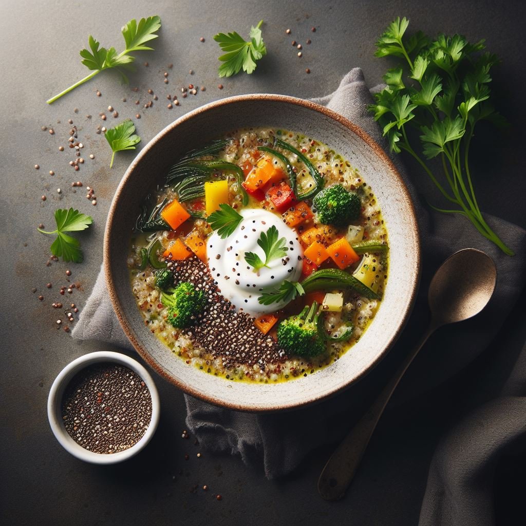 Quinoa and Chia Seed Soup